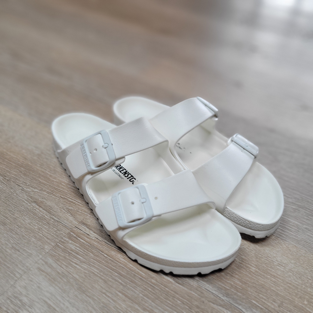 Birkenstock White Double Strap Sandals